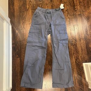 Hollister Adjustable Rise Baggy Pants, Size S, Dark Blue